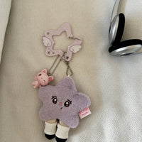 Thumbnail for Chic Star Angel Wing Kpop Acrylic Keychain Carabiner - ArtGalleryZen