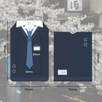 Thumbnail for Chic Uniform Kpop Keychain Photocard Holder - ArtGalleryZen