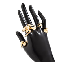 Thumbnail for Classic 6pcs Gold Silver Plated Irregular Waterdrop Ring Set - ArtGalleryZen