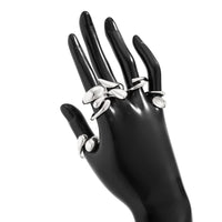 Thumbnail for Classic 6pcs Gold Silver Plated Irregular Waterdrop Ring Set - ArtGalleryZen
