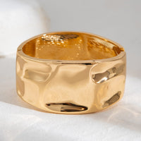 Thumbnail for Classic Chunky Glossy Textured Wide Cuff Bangle Bracelet - ArtGalleryZen