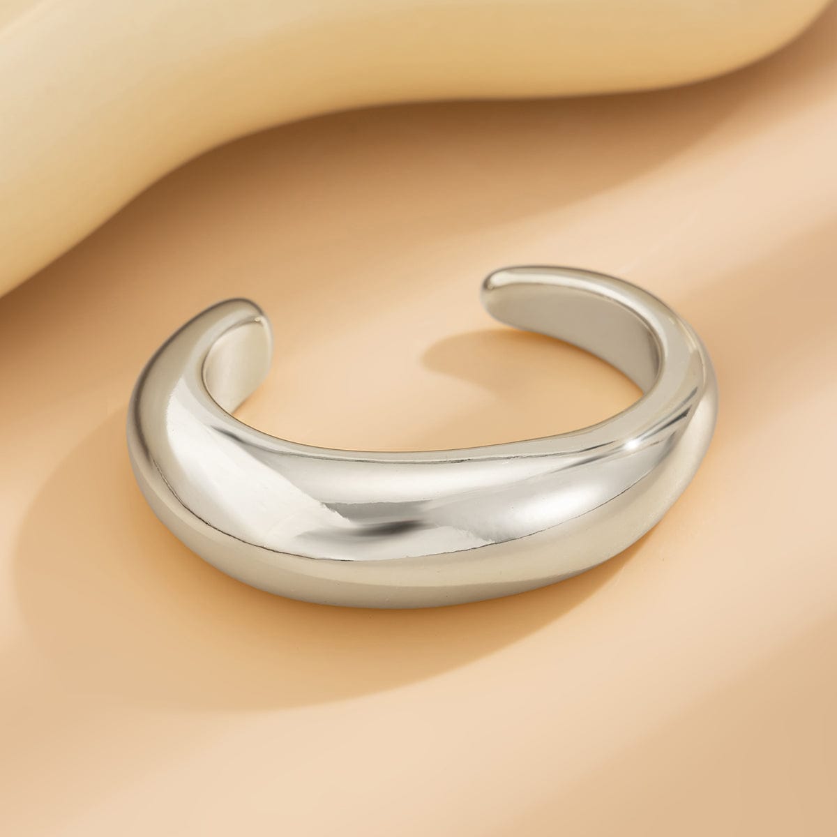 Classic Gold Silver Plated Open Bangle Bracelet - ArtGalleryZen