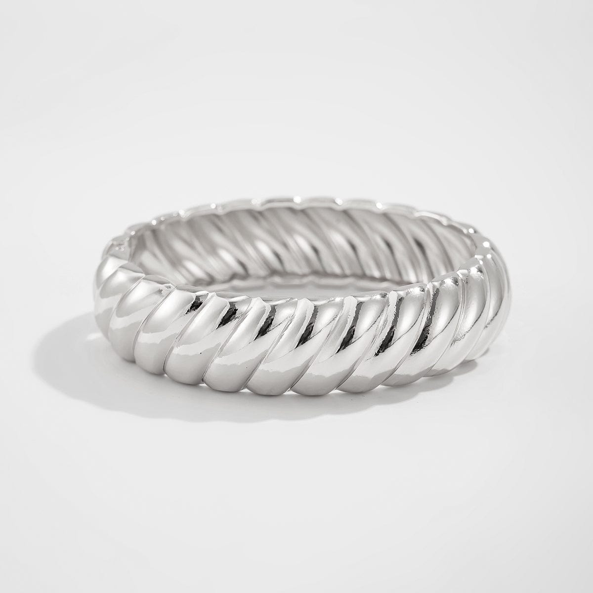 Classic Gold Silver Tone Twisted Bangle Bracelet Set - ArtGalleryZen