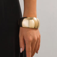 Thumbnail for Classic Metallic Chunky Wide Cuff Bangle Bracelet - ArtGalleryZen