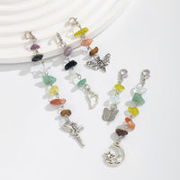 Thumbnail for Colorful 5pcs Crystal Stone Elf Moon Star Dragonfly Charm Hair Braids Ring Set - ArtGalleryZen