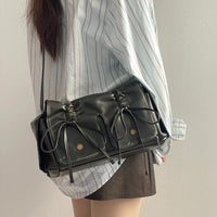 Thumbnail for Colorful Ribbon Shoulder Crossbody Leather Bag - ArtGalleryZen