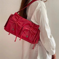 Thumbnail for Colorful Ribbon Shoulder Crossbody Leather Bag - ArtGalleryZen