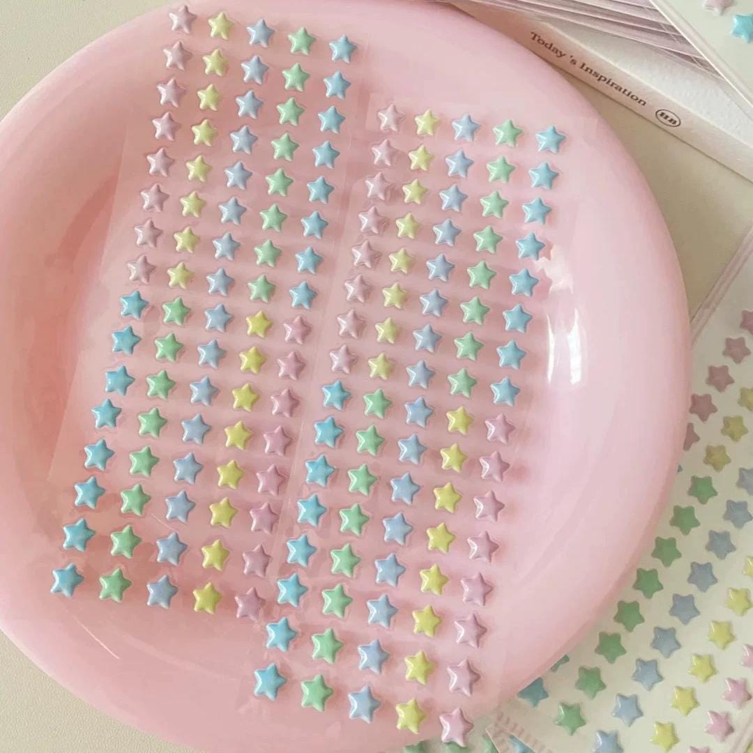Colorful Star 3D DIY Decoration Stickers - ArtGalleryZen