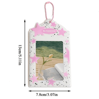 Thumbnail for Colorful Star Kpop Keychain Photocard Holder - ArtGalleryZen