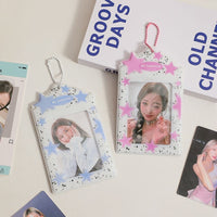 Thumbnail for Colorful Star Kpop Keychain Photocard Holder - ArtGalleryZen