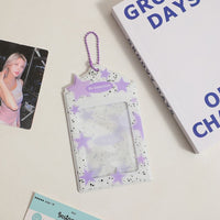 Thumbnail for Colorful Star Kpop Keychain Photocard Holder - ArtGalleryZen