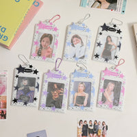 Thumbnail for Colorful Star Kpop Keychain Photocard Holder - ArtGalleryZen