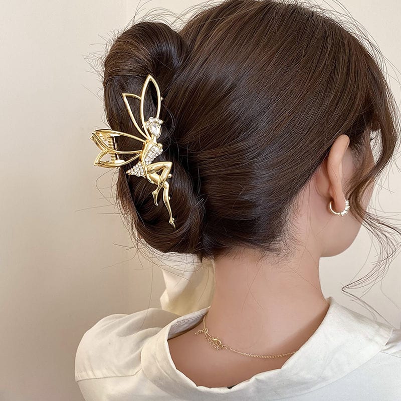 Crystal Angel Little Sprite Chignon Claw Clip Hair Clip - ArtGalleryZen
