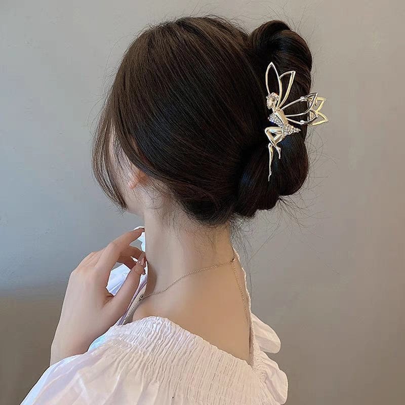 Crystal Angel Little Sprite Chignon Claw Clip Hair Clip - ArtGalleryZen