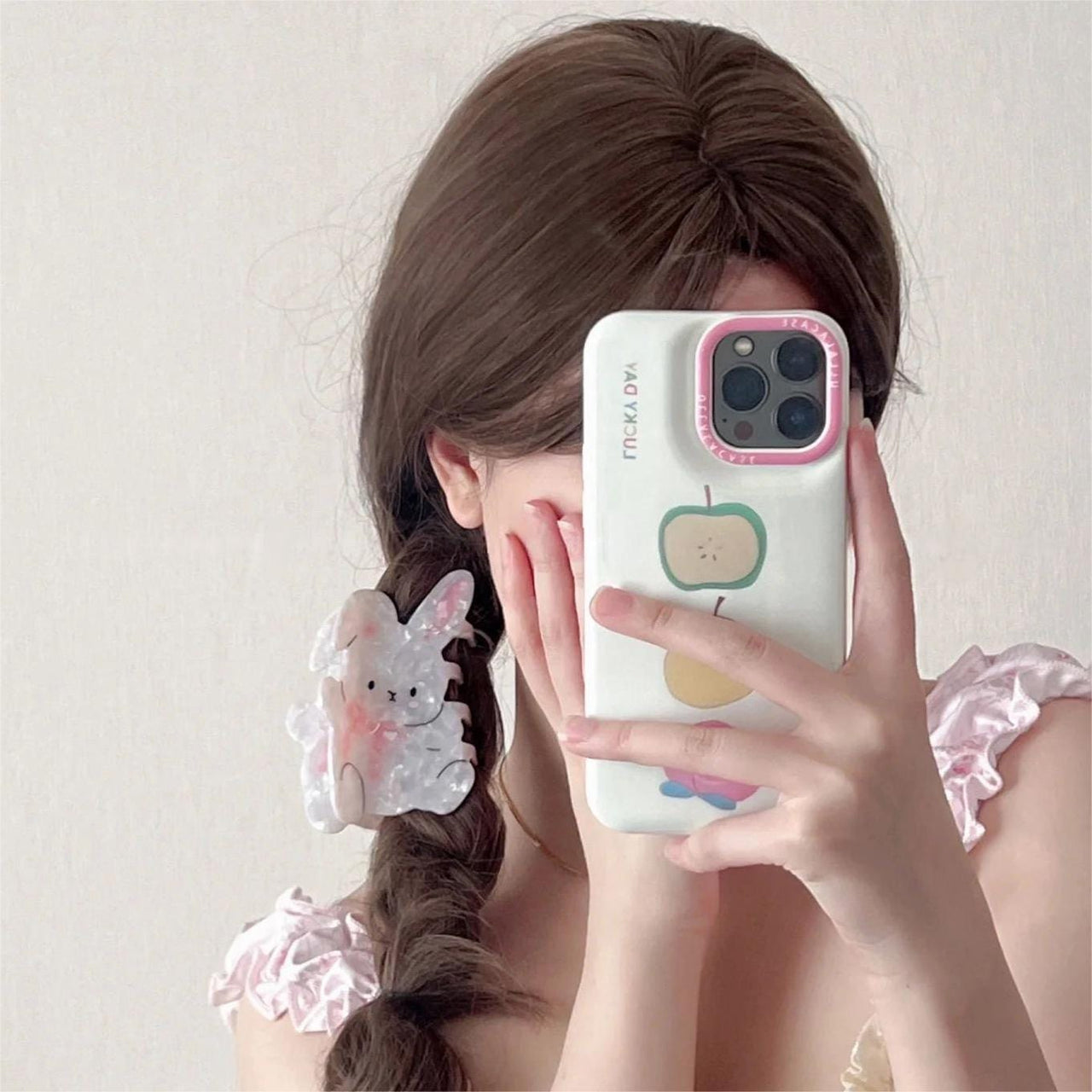 Cute Bowknot Rabbit Acetate Acrylic Hair Claw Hair Clip - ArtGalleryZen