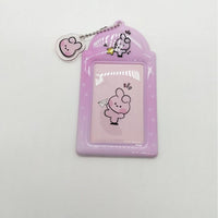 Thumbnail for Cute BTS BT21 Kpop Keychain Photocard Holder - ArtGalleryZen
