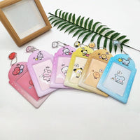 Thumbnail for Cute BTS BT21 Kpop Keychain Photocard Holder - ArtGalleryZen