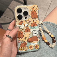 Thumbnail for Cute Capybara iPhone Case With Accessories - ArtGalleryZen
