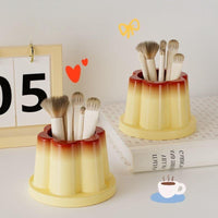Thumbnail for Cute Caramel Pudding Pen Holder - ArtGalleryZen