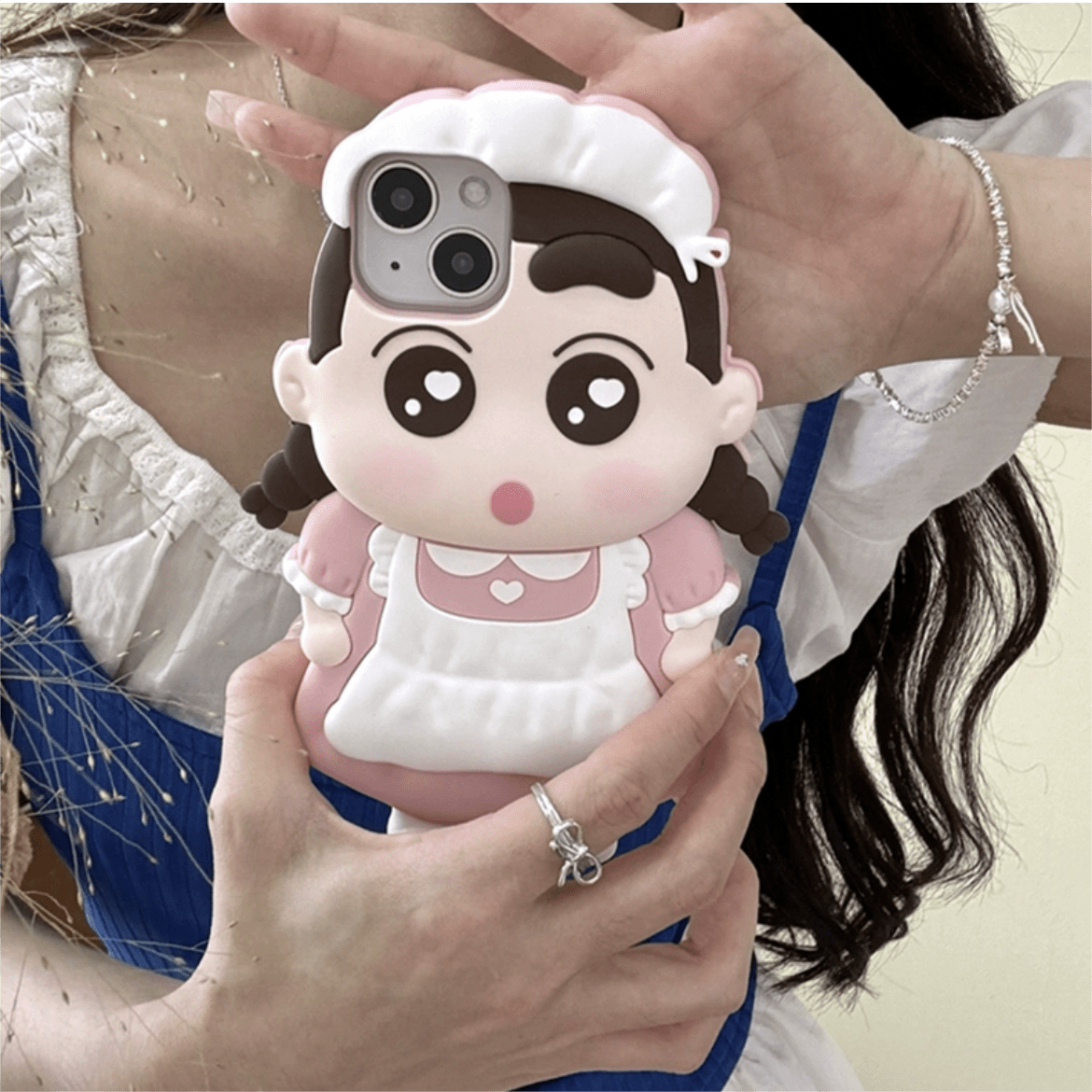 Cute Cartoon Crayon Shin-chan Silicone iPhone Case - ArtGalleryZen