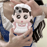 Thumbnail for Cute Cartoon Crayon Shin-chan Silicone iPhone Case - ArtGalleryZen