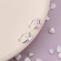 Thumbnail for Cute Crystal Rabbit Ring - ArtGalleryZen