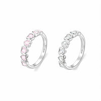 Thumbnail for Cute CZ Inlaid Heart Matching Ring - ArtGalleryZen