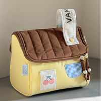 Thumbnail for Cute Embroidery House Multi-Layer Makeup Bag Portable Travel Large Capacity Storage Bag - ArtGalleryZen