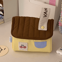 Thumbnail for Cute Embroidery House Multi-Layer Makeup Bag Portable Travel Large Capacity Storage Bag - ArtGalleryZen