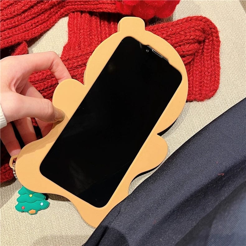 Cute Gingerbread Man iPhone Case - ArtGalleryZen