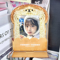 Thumbnail for Cute Little Bread Kpop Acrylic Photocard Holder - ArtGalleryZen