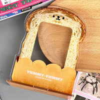 Thumbnail for Cute Little Bread Kpop Acrylic Photocard Holder - ArtGalleryZen
