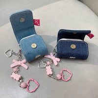 Thumbnail for Cute LOVE STORY Denim AirPods Earphone Case With Accessories - ArtGalleryZen