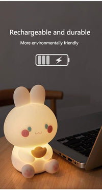Thumbnail for Cute Lucky Rabbit Night Light - ArtGalleryZen
