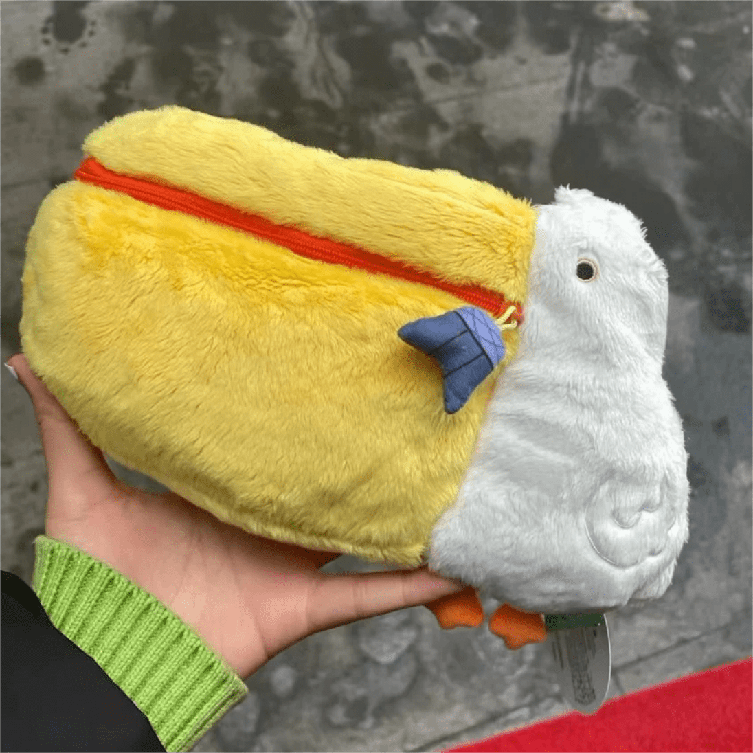 Cute Pelican Plush Bag Camera Bag Makeup Toiletry Bag Portable Travel Storage Organizer - ArtGalleryZen