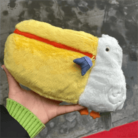 Thumbnail for Cute Pelican Plush Bag Camera Bag Makeup Toiletry Bag Portable Travel Storage Organizer - ArtGalleryZen