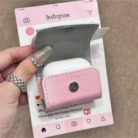 Thumbnail for Cute Pink Bowknot Puppy AirPods Earphone Leather Case - ArtGalleryZen