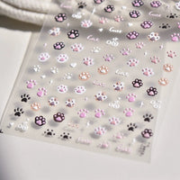 Thumbnail for Cute Pink Cat Claw Jelly Nail Art Decoration Stickers DIY Nail Ornament - ArtGalleryZen