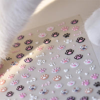 Thumbnail for Cute Pink Cat Claw Jelly Nail Art Decoration Stickers DIY Nail Ornament - ArtGalleryZen