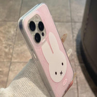 Thumbnail for Cute Pink Miffy iPhone Case - ArtGalleryZen