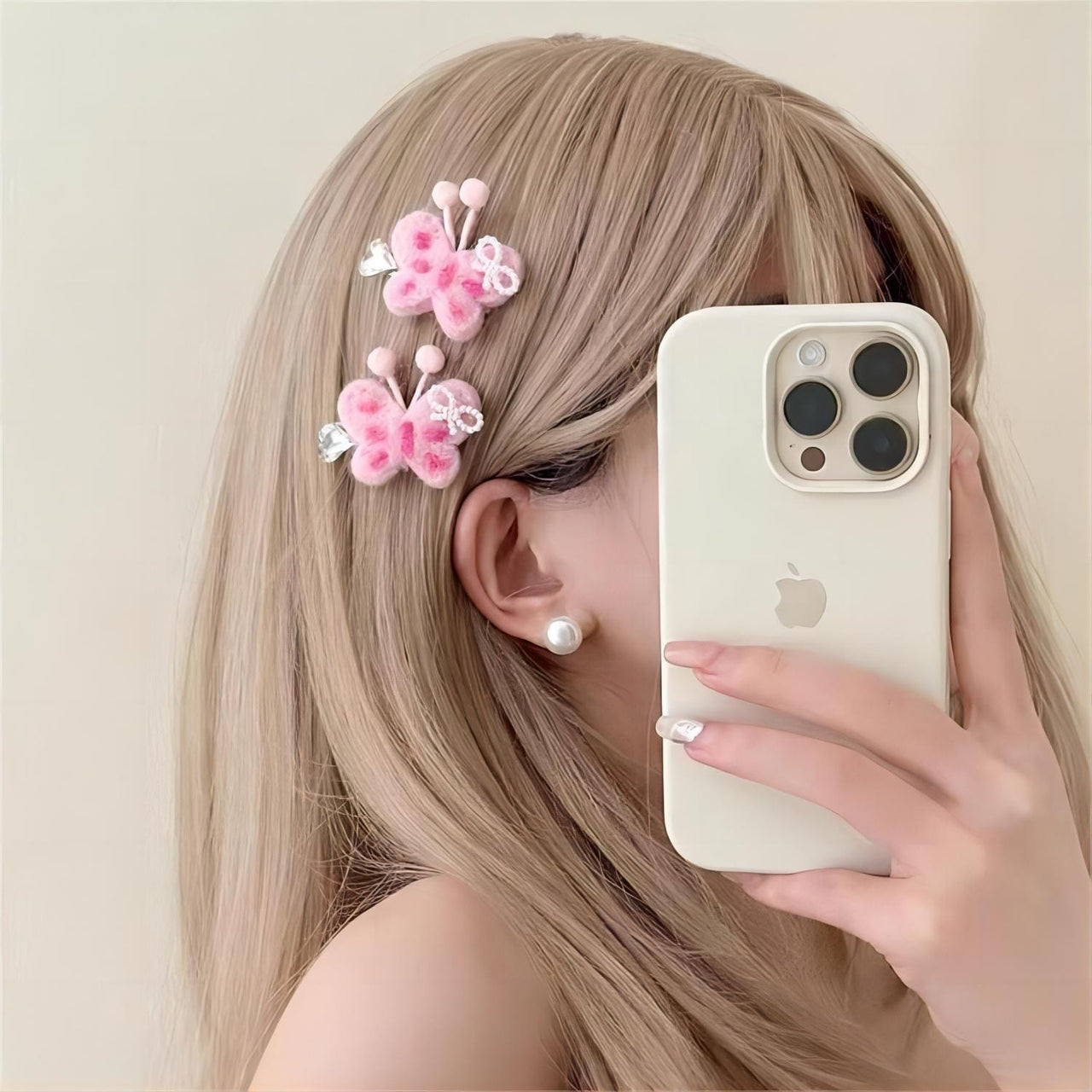 Cute Plush Butterfly Hair Clip - ArtGalleryZen