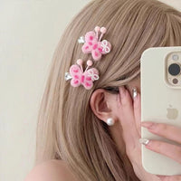 Thumbnail for Cute Plush Butterfly Hair Clip - ArtGalleryZen