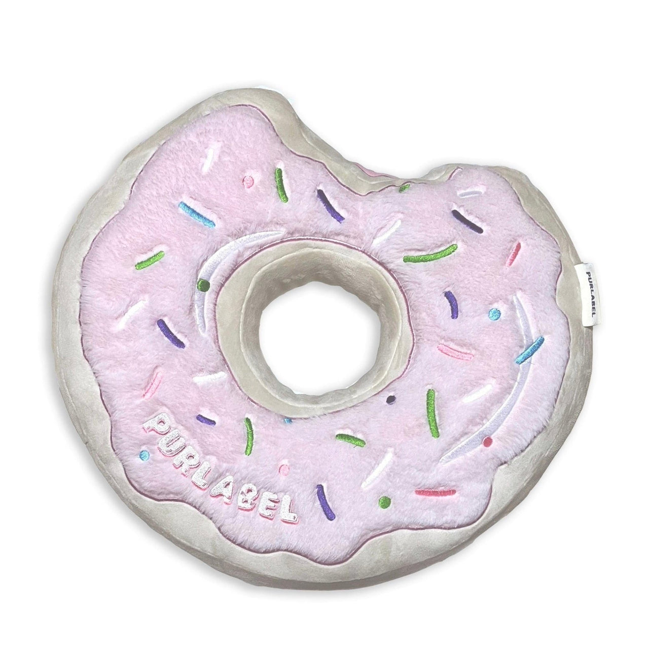 Cute Plush Embroidered Donut Pillow - ArtGalleryZen