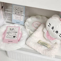 Thumbnail for Cute Plush Narutomaki Square Plush Coaster - ArtGalleryZen