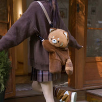 Thumbnail for Cute Plush Raccoon Panda Crossbody Bag Backpack - ArtGalleryZen