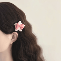 Thumbnail for Cute Plush Star Bowknot Hair Clip Set - ArtGalleryZen