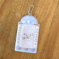 Thumbnail for Cute Puppy Angel Bowknot Kpop Keychain Photocard Holder - ArtGalleryZen