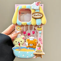 Thumbnail for Cute Rilakkuma Dessert House Hollow iPhone Case - ArtGalleryZen
