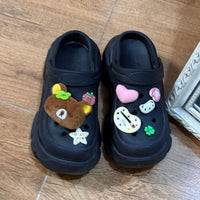 Thumbnail for Cute Rilakkuma Lucky Clover Sandals Decoration Shoe Charms - ArtGalleryZen