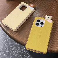 Thumbnail for Cute Rilakkuma Sandwich Cookie Silicone iPhone Case - ArtGalleryZen